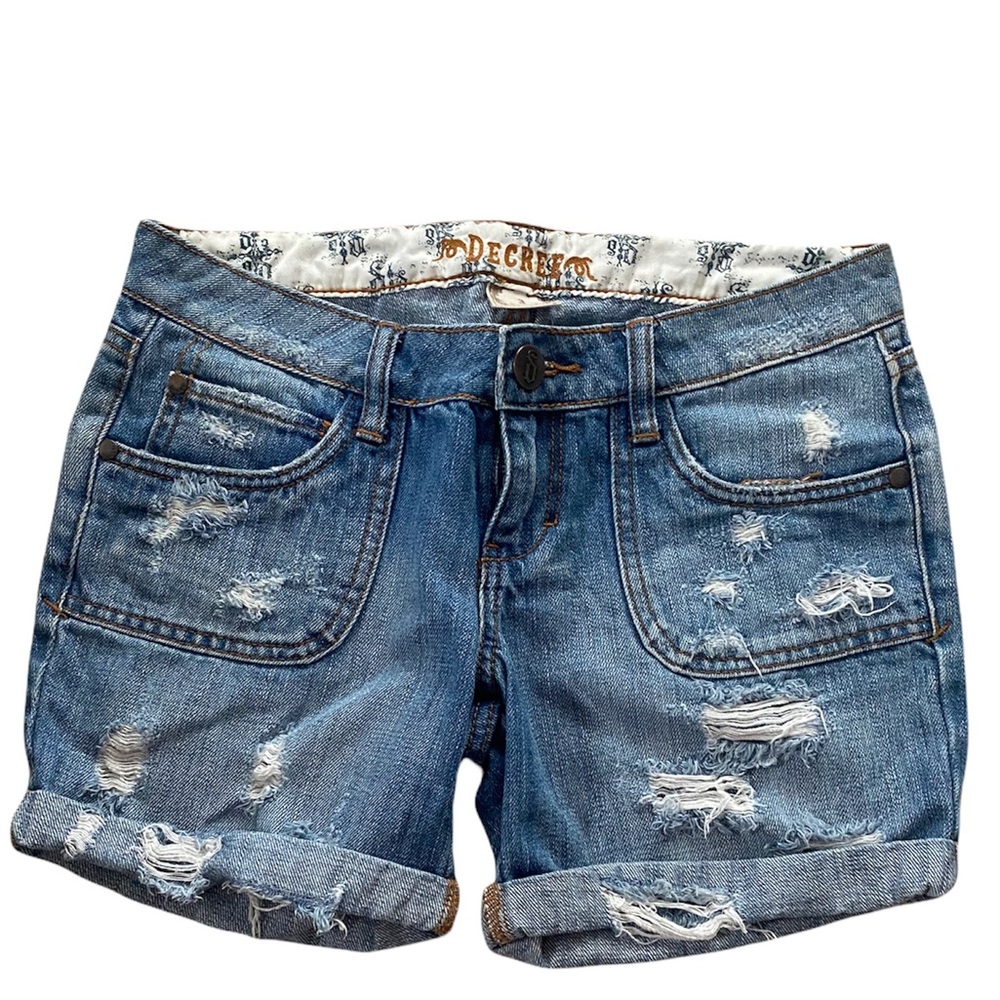 Decree Distressed Jean Shorts Size 3